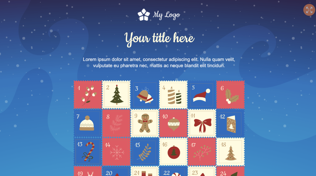 Advent Calendar with Daily Promotions